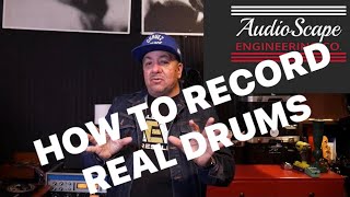 How to record REAL DRUMS the OLD SCHOOL WAY