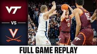Virginia Tech vs. Virginia  Game Replay | 2023-24 ACC Men’s Basketball