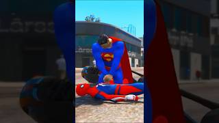 باتمان الشرير ولع في موتوسيكل اسبايدرمان😰#shorts #short #spiderman #funnyimages #gta #gtav #