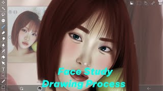 Chaewon | Drawing process | #digitalart #art