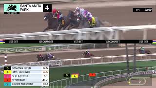 Danzing Flyer wins Race 4 on Friday, February 7 at Santa Anita Park