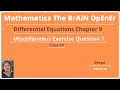 Miscellaneous exercise on chapter 9 class 12 question 7| Differential Equations misc. exercise|