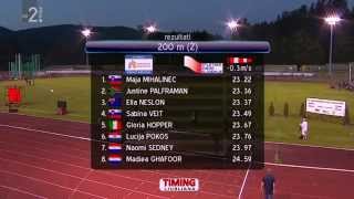 Women's 200m - Velenje 20th International Athletic Meeting 2015