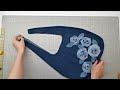 bag with a pattern from old jeans. i have never sewed a bag so fast english subtitles