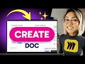 How to CREATE a DOC in Miro (Step by Step)