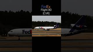 Fedex flight 80's last few moments (CVR) #aviation #planecrash #cvr #fedex #planes #fedex80