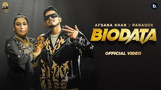 BIODATA - Official Video | Afsana Khan | Paradox | Punjabi Song 2023