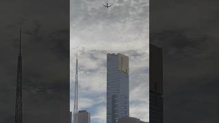 Plane near missing the Eureka Tower melbourne