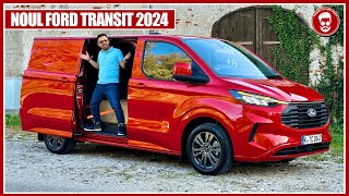 Mașina cu VOLANUL care se face MASĂ! Noul FORD TRANSIT 2024, mai spațios, mai confortabil, mai bun