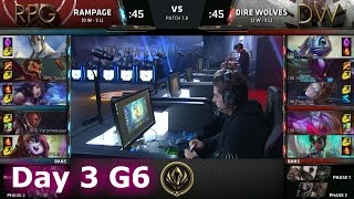 Rampage (Japan) vs Dire Wolves (Oceania) | Day 3 LoL MSI 2017 Play-In | RPG vs DW MSI 2017