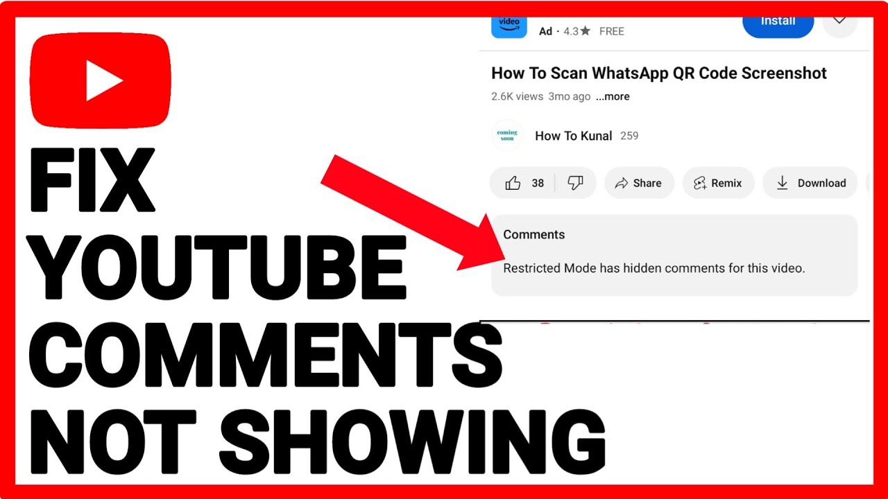 How To Fix YouTube Comments Not Showing Up! - YouTube