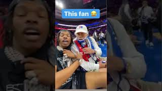 “Sixers gonna kick your ass”This 76ers fan was trash talking Lil Baby 💀 @meekmill