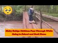 SAD!!! 🥺🥺😭Risky Bridge in Kenya That Children Pass Through While Going to School And Back Home