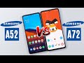 Samsung Galaxy A72 vs Samsung Galaxy A52 - Durability, Display, Performance, Camera Comparison