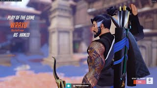 Overwatch 2 Hanzo God Wraxu Showing His Gameplay Skills With 38 Elims