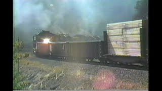 1020. SOUTHERN PACIFIC SP 8534 with TOLEDO HELPERS at Tunnel # 3 by Cascade Summit Oregon on Septemb