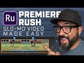 Adobe Premiere Rush Speed Controls - Slow Down & Speed Up