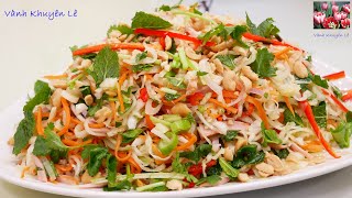Bí Quyết Trộn Gỏi Không Bị Chảy Nước Mà Không Cần Vắt, Cách Làm Gỏi Bắp Cải Giòn Ngon by Vanh Khuyen