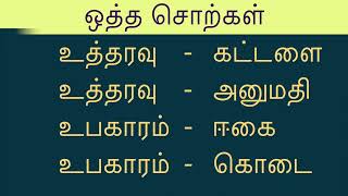 ஒத்த சொற்கள் | தமிழ் Lerntips