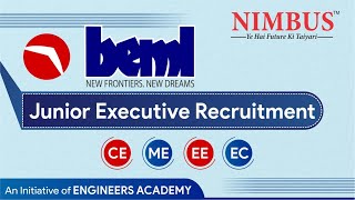 BEML Recruitment 2022 | CE/ME/EE/EC | BEML Vacancy 2022 | BEML JUNIOR EXECUTIVES Recruitment 2022