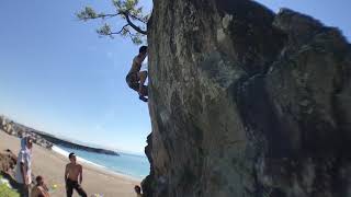 黒潮 松風 1級【クライミングチャンネル】外岩ボルダリングの動画・トポはクライミングチャンネル 【Climbing Areas and Boulders in Japan】