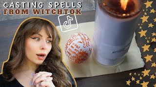 Casting Spells I Found on Witchtok 🥚🌺 spring equinox egg intention spell tutorial