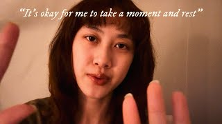 Buddhist Affirmations for Mindful Relaxation 😌 | whisper asmr, hand fluttering/movements