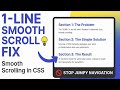 How to make Smooth Scrolling | No JavaScript Needed!