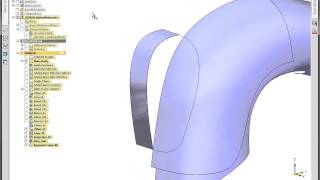 Surface modeling in Solid Edge
