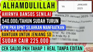 YES‼️BANSOS REGULAR NOMINAL 540.000/TAHUN CAIR • KPM PKH BPNT BISA DI MANFAATKAN •  SD CAIR 225.000🔻