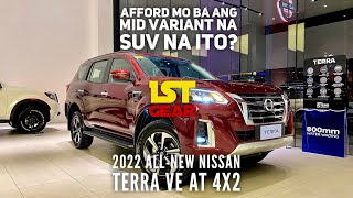 The mid variant 2022 Nissan Terra VE AT 4X2 Nebula Metallic Red