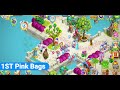 all 9 pink bags on octopus island floating island mask island feathers island suits family island