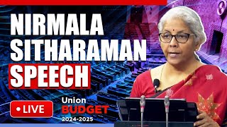 Union Budget 2024 LIVE: Finance Minister Nirmala Sitharaman Speech|Parliamentary Budget Session LIVE