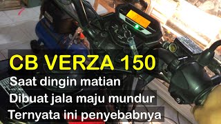 Ternyata begini penyebab CB VERZA digas maju mundur brebet