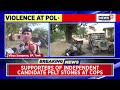 tonk violence violence erupts outside polling booth in tonk in rajashtan news18 english news