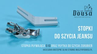 Stopka pływająca do jeansu + płytka do szycia zgrubień