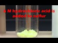 sulfur and hcl