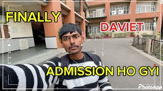 Finally admission karwa li | Daviet college |