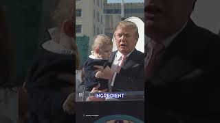 Rare clip of Trump holding Barron as a baby has resurfaced