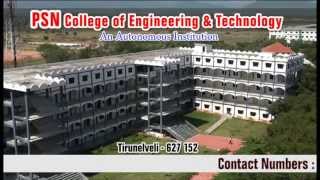 PSN COLLEGE OF ENGINEERING AND TECHNOLOGY, TIRUNELVELI (PSNCET)