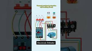 Thermal overload protection self locking circuit diagram #electrical #Official #electrical