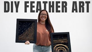 DIY Turkey Feather Art TUTORIAL