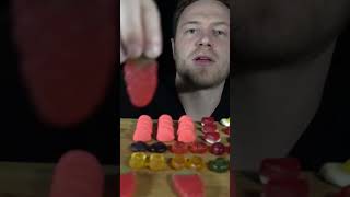 ASMR Who doesn’t like Hario Giant Strawberry sweets 😍 #shorts