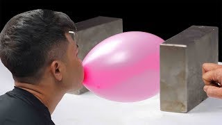 Double Monster Magnets VS Balloon in Slow Motion [ TRY NOT TO GET SATISFIED ! 😍 ]