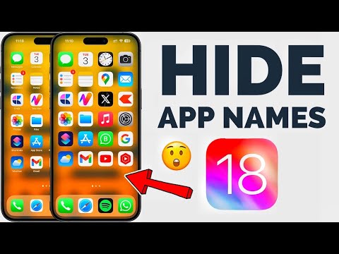 How to Make Home Screen Icons Large and Hide App Names in iOS 18