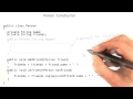 Person Constructor - Intro to Java Programming