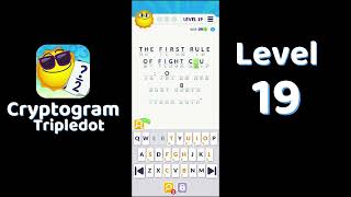 Cryptogram Tripledot Level 19 Answer | SolutionGuruji