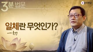 [3분 법문] 일체란 무엇인가?