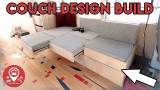 PROGRESS #17 | School Bus Conversion | COUCH BED DESIGN BUILD