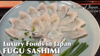 Fugu Pufferfish Sashimi in Shimonoseki Yamaguchi Japan -Japanese Food 【Eat × Seafood】